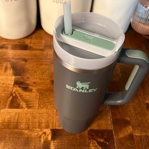 30 oz Stanley tumbler. Excellent condition. Grey and Mint.